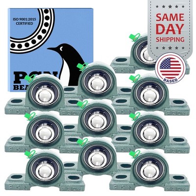 (10) UCP204-12 Solid Base Pillow Block Bearing 3/4'' Bore Self Aligning 2 Bolt