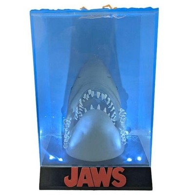 JAWS 3D Film 1975 Poster Diorama - 50. Jubiläumsausgabe Beleuchtete Basis