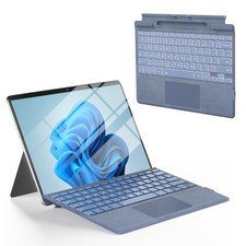 Surface Pro Keyboard Blue, Wireless Ergonomic Type Cover for Microsoft Surface P