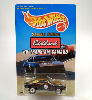 ミニカー Hot Wheels '68 TRANS-AM CAMARO Hot Wheels Special Edition Edelbrock Diecast '68 TRANS-AM CAMARO