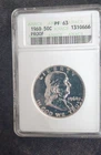 1960 Franklin Half Dollar 50C ANACS PF63 Philadelphia Silver Proof Coin
