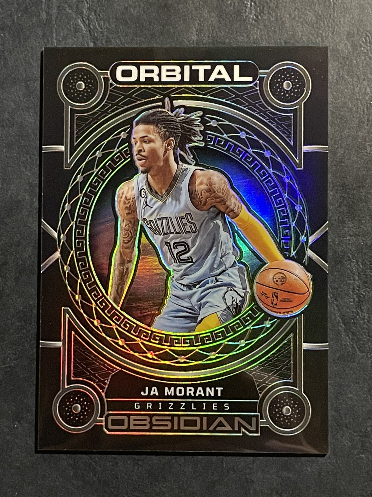 2022-23 Panini Obsidian Ja Morant #7 Orbital #04/99 Memphis Grizzlies