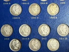 Barber Quarter Collection  - 68 of 78 coins , most good +, many better