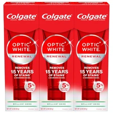 Colgate Optic White Renewal Teeth Whitening Toothpaste Whitening Fluoride