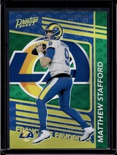 2022 Prestige #FF-2 Matthew Stafford Franchise Favorites Xtra Points Green #/249
