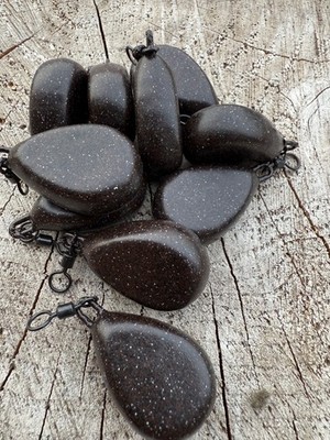 10 x 2,5 Unzen Flache Birne Angelbleie Bleigewichte CB £9,99 Kostenlose Lieferung