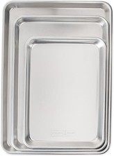 Naturals 3 Piece Set USA Made Aluminum Commercial Quality Sheet Pan for