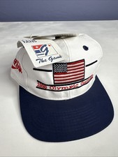 1996 Atlanta Olympics The Game Snapback Hat Coca Cola USA Flag New Vintage