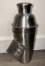 NEW OGGI Dial-A-Drink stainless steel recipe cocktail shaker 1LT/34oz.