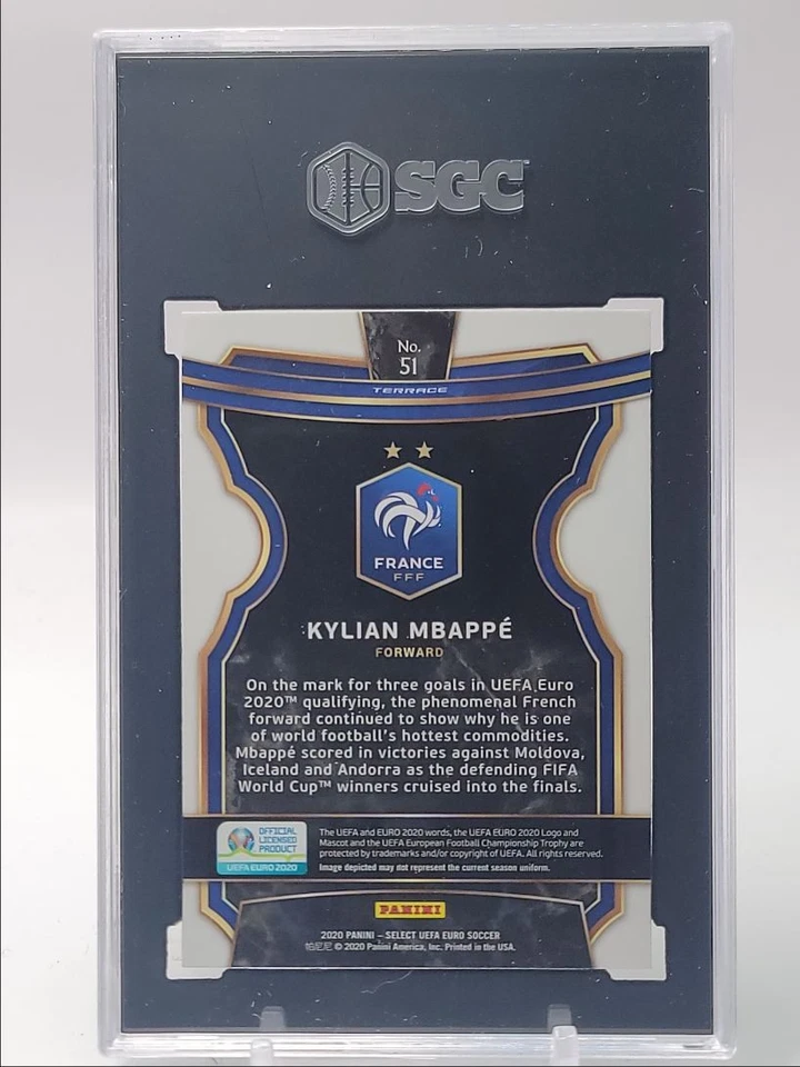 KYLIAN MBAPPE 2020 SELECT UEFA EURO SOCCER TERRACE FRANCE SGC 8 Q3551 - Image 2 of 2