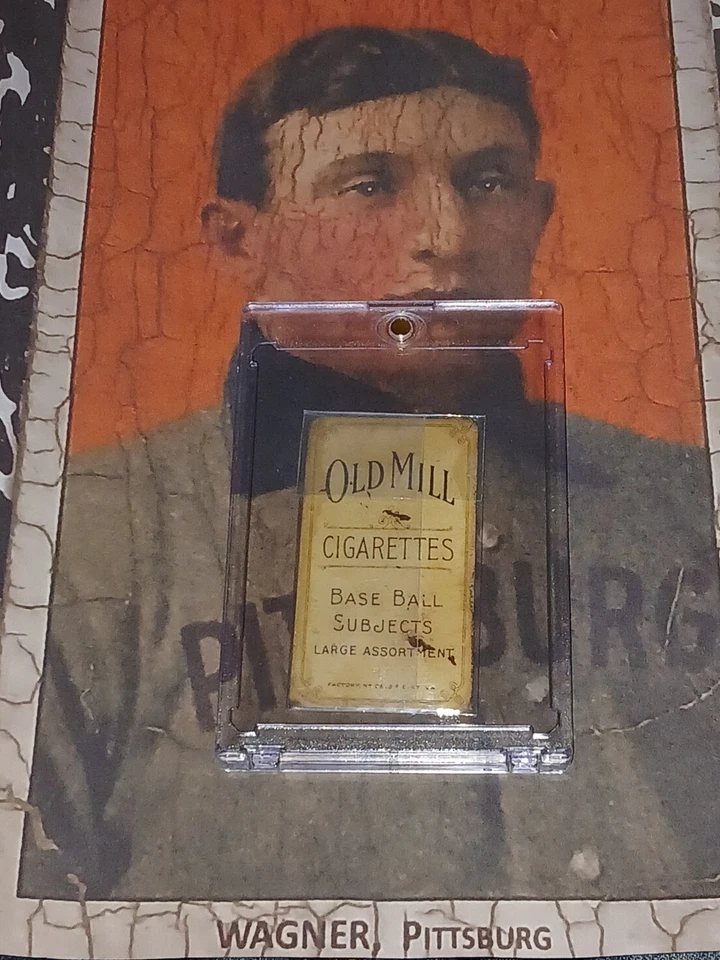 ⚡️T-206 Honus Wagner 1909 ⚡️Old Mill Cigarettes Tabaco Tarjeta Envejecida Reimpresión (LEER) Foto 2 de 4