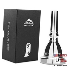 Tuba Mouthpiece 24AWSilver | Tuba Mouthpiece Replacement, Tuba Parts,