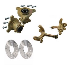 3 Stud ATV Front Wheel Hub  Knuckle Spindle  Disc Rotor Suit Quad Golf Scooter