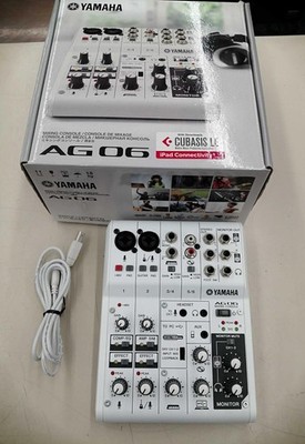 YAMAHA AG06 Audio Interface Mixer 2 Mikro USB Tragbar Kompakt Einsatzbereit