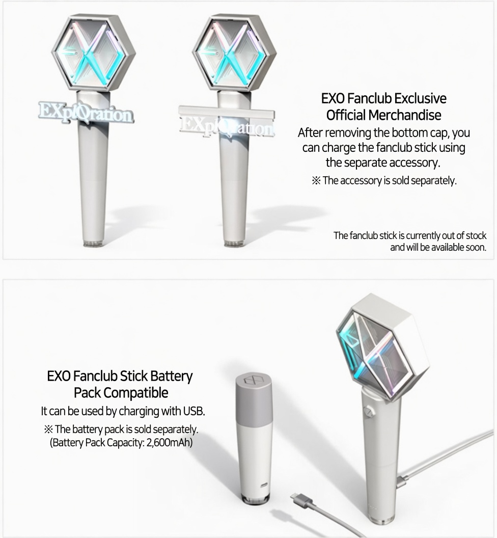 EXO OFFICIAL LIGHT STICK VER 3.0 + Photo Card 1p + Track K-POP | eBay