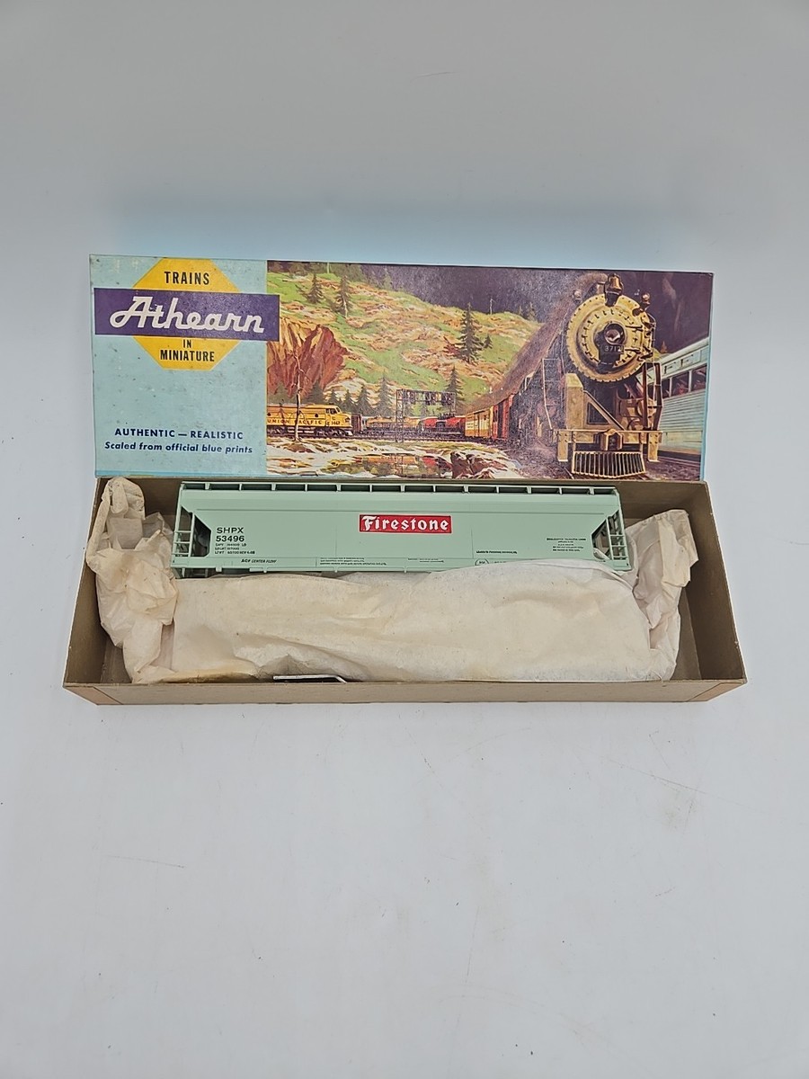 HO Athearn #1919 Firestone 55' ACF Centerflow Covered Hopper Kit