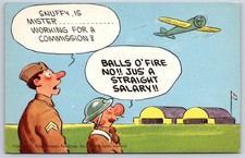 Barney Google and Snuffy Smith WW2 military comic postcard 1942