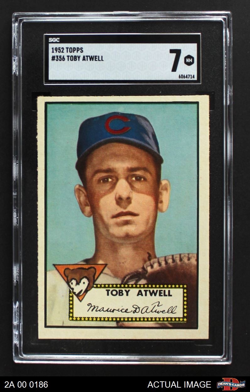 1952 Topps #356 Toby Atwell Cubs SGC 7 - NM