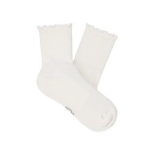 UGG Australia Women's Karsyn Lettuce Edge Socks White 1 Pair
