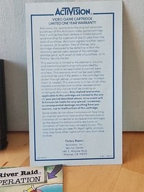 River Raid (Atari 2600 & 7800) Video Game Complete In Box CIB! Tested And In Pic