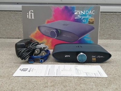 IFI-AUDIO ZEN DAC SIGNATURE V2 HI-RES USB  w/ Cable & Box Tested Japan TB02 1.5