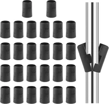 52 Pack Wire Shelving Shelf Lock Clips for 3/4" Post, 3/4 Inch, Black 