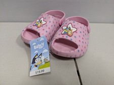 Toddler Bluey Comfort Slide Sandals Girls Stars - Choose Your Size