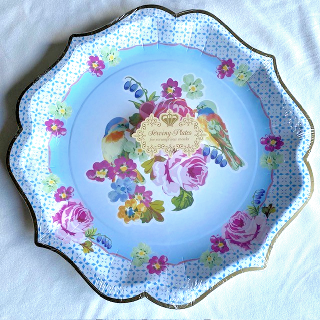 Pack of four 31cm Truly Scrumptious Paper Serving Plates by Talking Tables