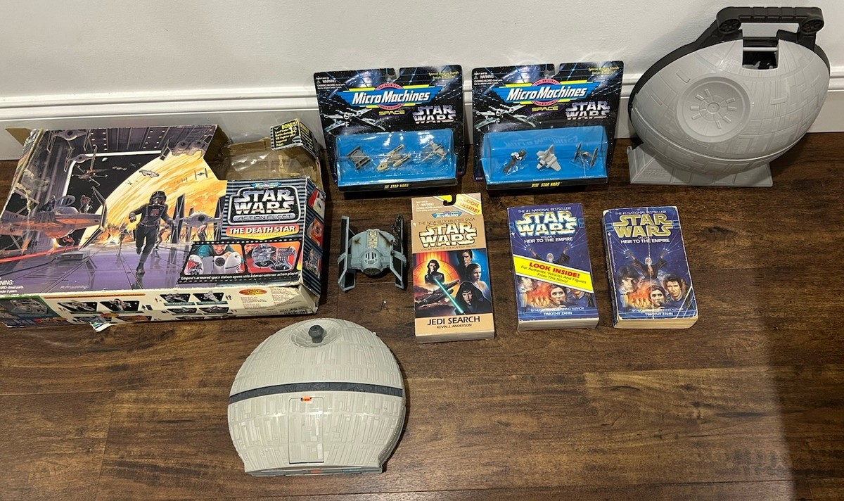 VTG Star Wars Micro Machines & Hot Wheels Death Star X 2 Figures