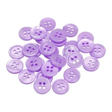 25Pcs Shell Buttons, 11.5mm Mother of Pearl Sewing Buttons, Light Purple
