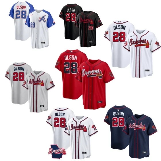 SALE Atlanta Braves Matt Olson #28 All Over Print Jersey Premium Print S-5XL