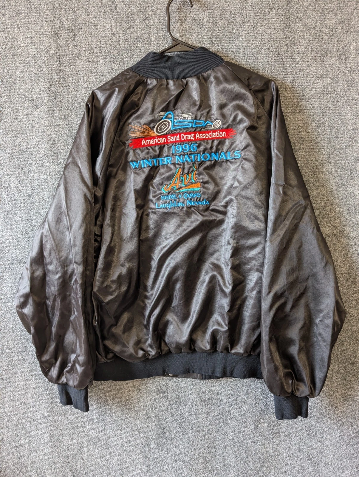 Vintage 90s WestArk Racing Bomber Jacket 3XL AC Delco ASDA Sand Drags Streetwear - product detail image 1