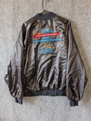 Vintage 90s WestArk Racing Bomber Jacket 3XL AC Delco ASDA Sand Drags Streetwear