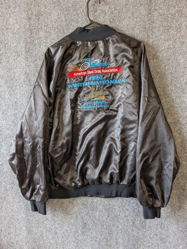 Vintage 90s WestArk Racing Bomber Jacket 3XL AC Delco ASDA Sand Drags Streetwear video thumbnail