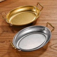 Commercial Grade Oval Tray 24.3 x 15 x 3.5 cm Made from 304 Stainless Steel