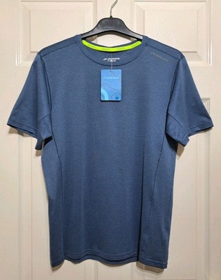 Brooks Ghost Running T-Shirt Herren Gr. S P2P 20'' blau leicht kurzarm