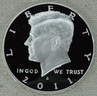 2011-S Kennedy Silver Half Dollar Proof DCAM 90% US Mint Coin 50C Free Shipping