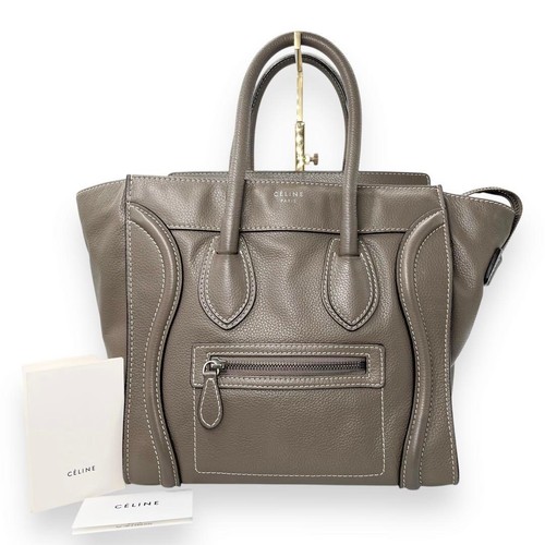 Extremely beautiful Celine Luggage Micro Shopper Handbag Greige