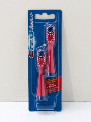 Crest Spin Brush Classic Replacement Heads 2 Pack Red And Blue Spinbrush NEW!