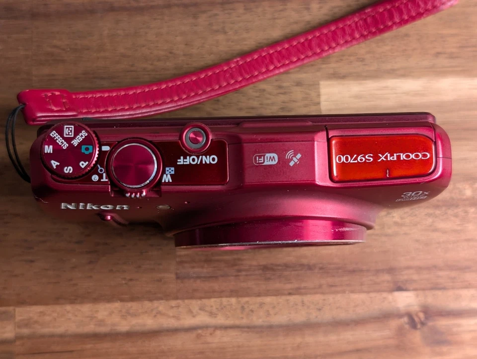 MINT Nikon COOLPIX S9700 16.0MP 30x Zoom Compact Digital Camera Japan Red - Image 3 of 4