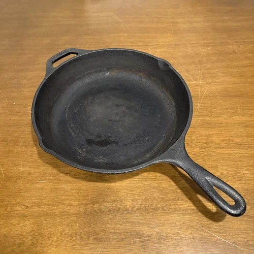 Lodge #7 8SK Cast Iron Skillet 10-1/4" Deep Frying Pan Vtg USA Cookware Kitchen