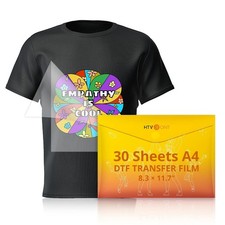 HTVRONT DTF Transfer Film for Sublimation - 30 Sheets of A4 8.3 11.7" DTF