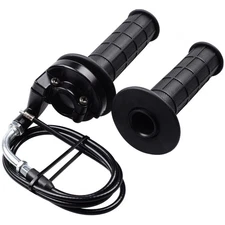 Twist Throttle Handle Grips,48" Bent Throttle Cable for 50 110 125 150 250cc ...
