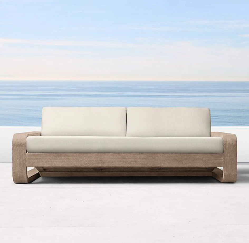 RH Restoration Hardware St Barts Patio Set Solid Teak eBay