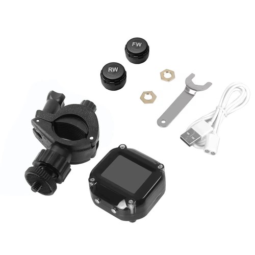 Combination Motorcycle Tire Pressure Monitor External Wireless Pressure Detector - Picture 6 of 9