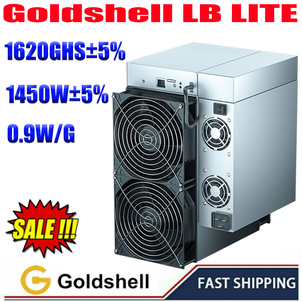 Original New Goldshell LB Lite 1620GH/S 1450W/h Server Mining LBC Miner With PSU