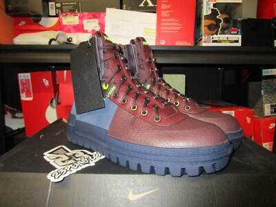 Nike‎ Xarr The 10Th Boots Obsidian Blue Maroon Green Size 12 BQ5240-400 NIKE XARR THE10TH Leather Boots BQ5240-200  main image 3