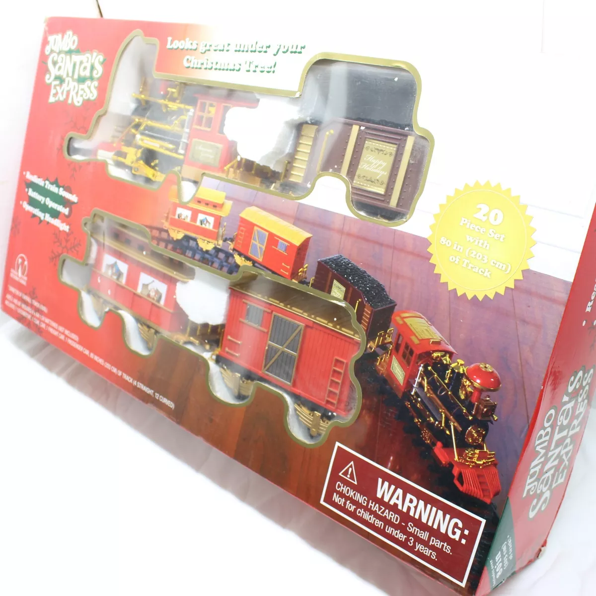 Battery operated hotsell christmas train set