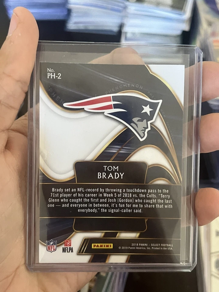 2018 Panini Select - Phenomenon Silver Prizm #PH-2 Tom Brady - Image 2 of 2