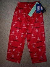  2025-2026 Houston Rockets  30 nba Jersey Lounge Pants YOUTH KIDS BOYS 4-5 